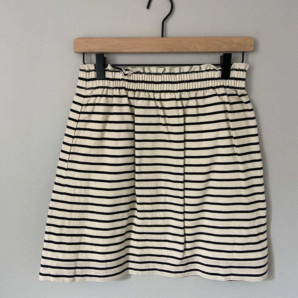 J. Crew Striped Sidewalk Skirt